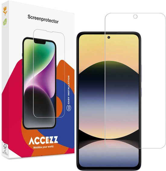 Accezz Screen Protector - Gehard Glas voor Xiaomi Redmi Note 14 (4G) / 5G