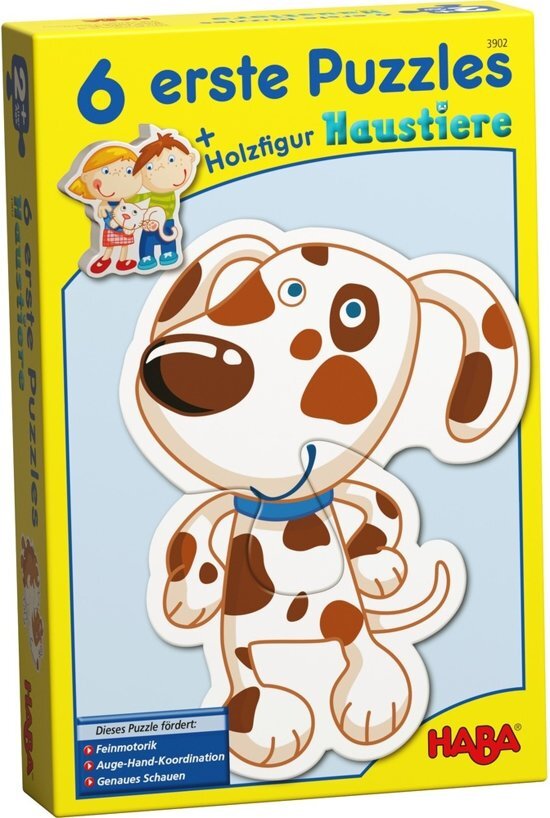 Haba 6 erste Puzzle - Haustiere Duits = Frans 3942