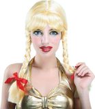 Bristol Novelty Ltd Bristol Novelty Womens/Ladies Long Plaited Pigtails Wig (Blonde/Red)