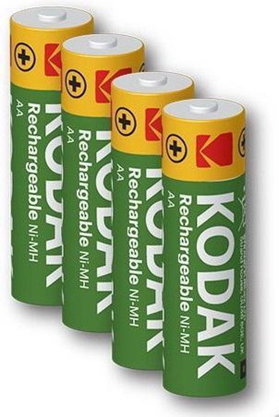 Kodak 4 x AA oplaadbare krachtige batterijen - 2600mAh 4 x AA oplaadbare krachtige batterijen - 2600mAh