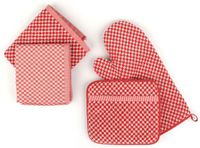 Bunzlau Castle Theedoek Kleine Ruit Rood 65x65 cm