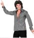 Widmann Srl Disco shirt jaren 70 zilver heren