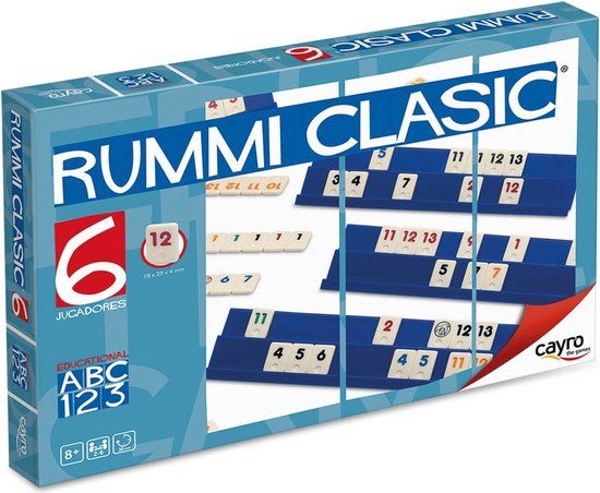 Cayro - Rummi Classic - Strategisch Bordspel - Geschikt voor 6 Spelers - Vanaf 8 Jaar