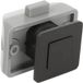 Siso SQUARE LATCH Serrure de meuble avec verrouillage à bouton-poussoir, noir mat