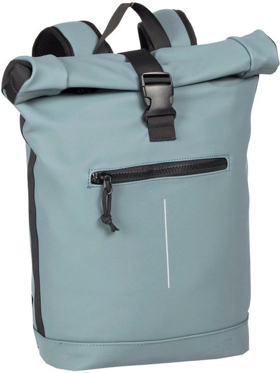 New Rebels Mart Waterproof Rolltop Laptop Rugzak - 15,6 inch - 20L - Licht Blauw