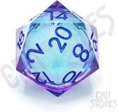 Glassstaff CritStones Dés à jouer D20 Moonlight Mystery 3 cm Dés - 1 Pièce