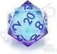 Glassstaff CritStones Dés à jouer D20 Moonlight Mystery 3 cm Dés - 1 Pièce