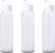 Merkloos / Sans marque Makito Western Europe Glazen waterfles/drinkfles met schroefdop - 6x - transparant - 470 ml - Sportfles - Bidon