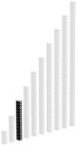 Adam Hall 61535B6 Rackrail, zwart geperforeerde gaten, 6 HE - Profiel