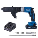 Scheppach Gipsplaatschroefmachine BC-DWD400MS-X - S - 30 Nm - 0 – 4000 rpm - Inclusief 20 V 2,0 Ah accu en 2,4 A lader