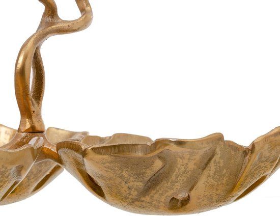 Middenstuk 28,5 x 28,5 x 20 cm Gouden Aluminium