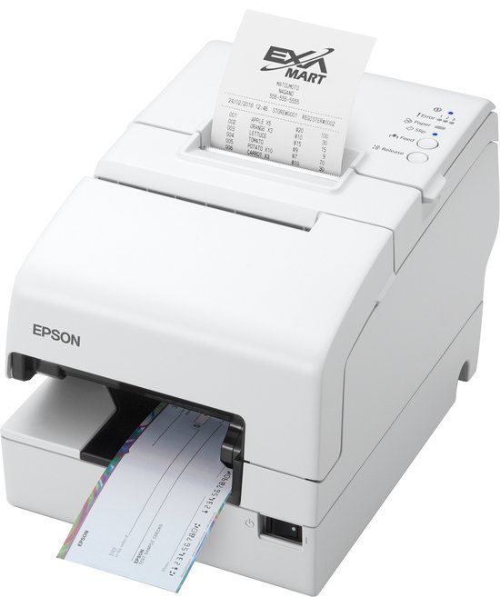 Epson TM-H6000V-213P1: Serial, MICR, White, PSU, EU