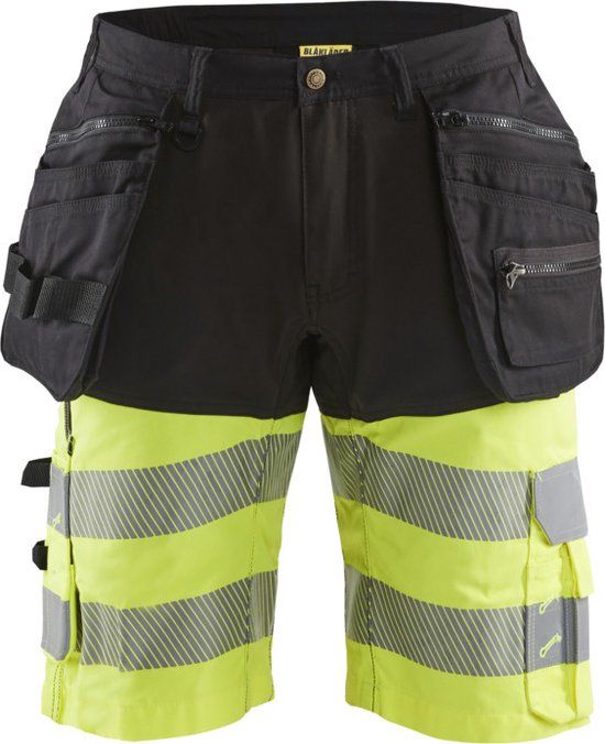 Blåkläder High Vis short 1596-1811 - Zwart/High Vis Geel - C54