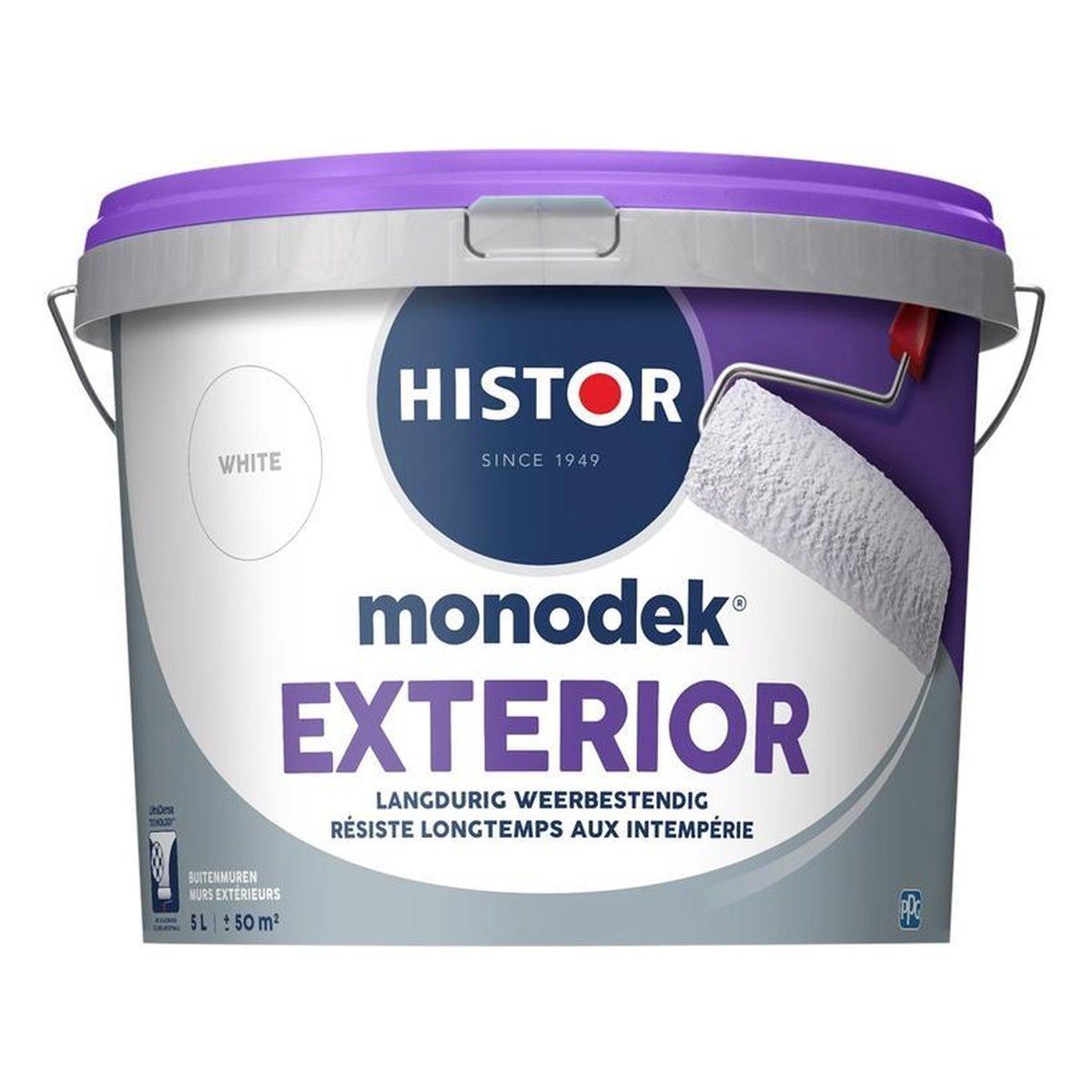 Histor Muurverf Monodek Exterior - 2,5 l - Wit