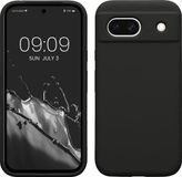 kwmobile telefoonhoesje geschikt voor Google Pixel 8a - Hoesje met siliconen coating - Smartphone case in mat zwart