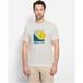 OLYMP Casual Regular Fit T-Shirt ronde hals ecru, Motief
