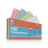 Oxford Scheidingsstrips, karton, geperforeerd, 190 g/m², 4 kleuren, 100 stuks