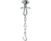 Merkloos Kogelgelagerde Plafondhaak Power Hook tot 200 kg voor Hangstoel - incl. Verlengketting 78 cm