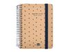 Liderpapel Schoolagenda, jaar 24-25, klassiek, sterren, dagweergave, DIN A6