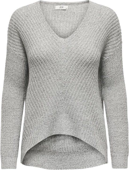 JDY JDYNEW MEGAN L/S PULLOVER KNT NOOS Women's Sweater - Size S - Cloud Dancer