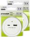 Benson LED nachtlampje - 2x - draadloos - met USB A en C - warm wit