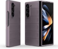 Techsuit Hoesje geschikt voor Samsung Galaxy Z Fold 6 - Magic Shield Silicone Back Cover - Paars