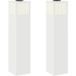 Maison Exclusive Lampe de chemin solaire à LED 2 pièces Blanc chaud 18 x 18 x 80 cm