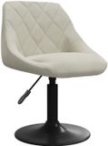 vidaXL Chaise de salle à manger velours crème