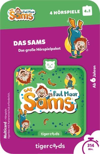 Tiger Media TIG4531 tigercard-luisterspel voor de tigerbox Touch, Das SAMS (4 in 1), meerkleurig