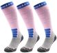 Poederbaas Skisokken Dames - Merinowol Pro - 3-pack Powder Rose - Maat 39/42