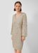 s.Oliver Jurk beige met pailletten en lange mouwen