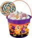 Fiestas Guirca Trick or Treat Snoep Emmer - Heksen Thema - Paars - 18 x 16 cm