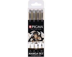 Sakura Pigma Sepia Manga Set 4 Stuks