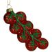 HD Collection décoration de sapin 12.5cm en verre, couleur rouge 1 pièce