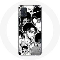 Maniacase Etui voor Samsung Galaxy A51 5G Aanval van de Titanen Manga Levi Ackerman