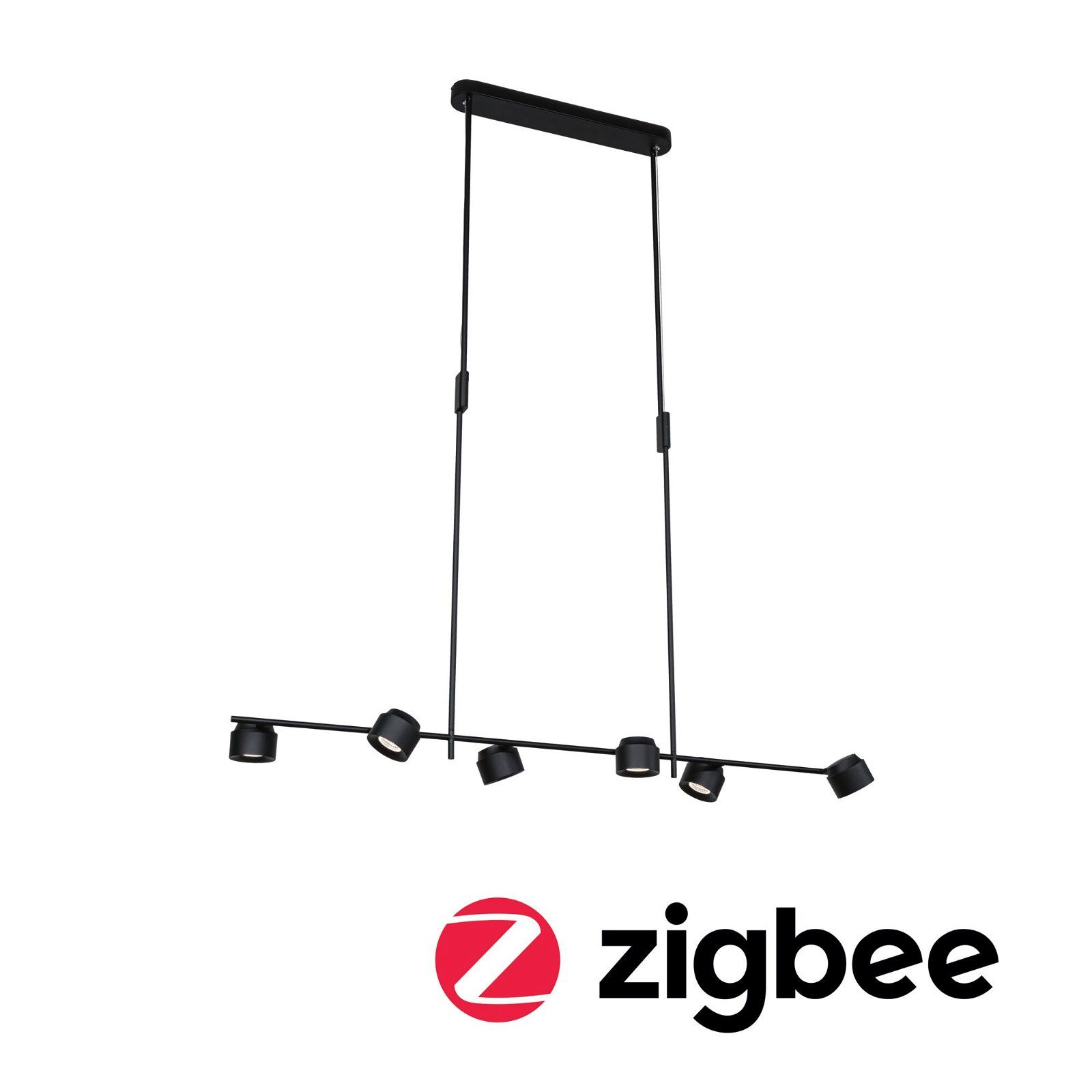 Paulmann Puric Pane Effect LED Hanglamp - Zwart