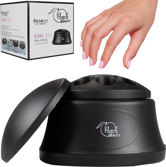 Peach Beauty Gellak Remover - Aceton Nagellak Remover - 10 ml - Dip-in - Zwart