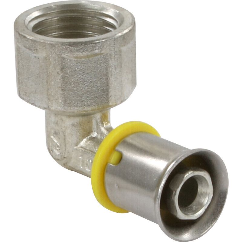 Wavin Tigris Gas Persfitting Haaks 90 Graden 1/2" x 16mm