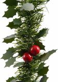 Decoris kerstslinger hulst - 2x - groen - 270 cm - kunststof - guirlande - kerstversiering