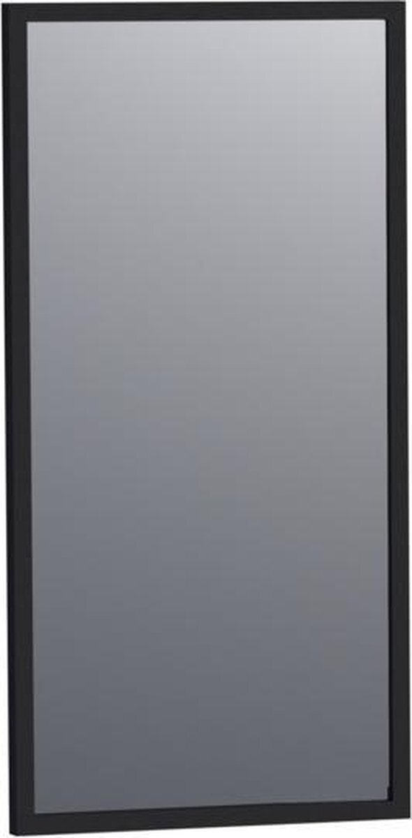 Saniclass Silhouette 40 spiegel 40x80cm rechthoek zwart aluminium zwart