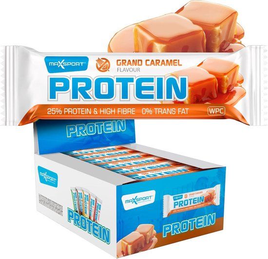 Max Sport Protein Bar - Karamel - 24 x 60g - Glutenvrij
