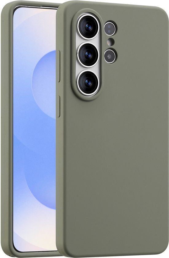 Accezz Liquid Silicone Backcover met MagSafe voor de Samsung Galaxy S26 Ultra - Cooper Green