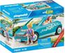 PLAYMOBIL Cabriolet et fille avec perche à selfie, 30 pièces, dès 4 ans