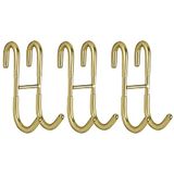 Simtive Douchedeurhaken (3-pack), bovendeurhaken voor badkamer frameloze glazen douchedeur, handdoekhaken, doucheschijfhaken, goud