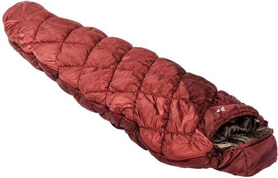 VAUDE Meglis 300 SYN Mummy Sleeping Bag - Dark Cherry - 3 Season - 225cm