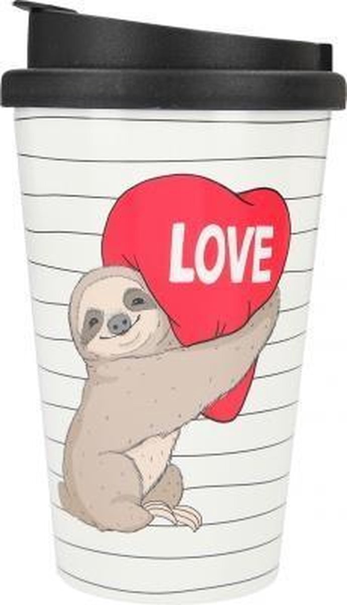 Depesche Drinkbeker To-Go Love Sloth Multicolor