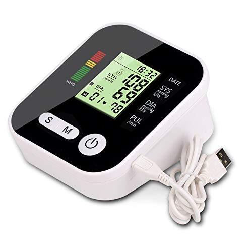 FAMKIT Bloeddrukmeter - Digitale automatische bovenste arm Bp Machine & Pulse Rate Monitoring Meter met manchet 22-40cm, 120 sets geheugen, groot LCD - Apparaattas inbegrepen