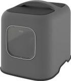 Rotho Kattentoilet, gesloten model, 50 x 38 x 40 cm, antraciet, met geurfilter, gemaakt van gerecycled plastic