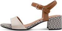 Tamaris - Dames - Sandalen met hak - Bont - Maat 37