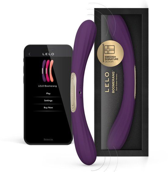 LELO Boomerang - Dubbelzijdige Vibrator - App Gestuurd - Paars
